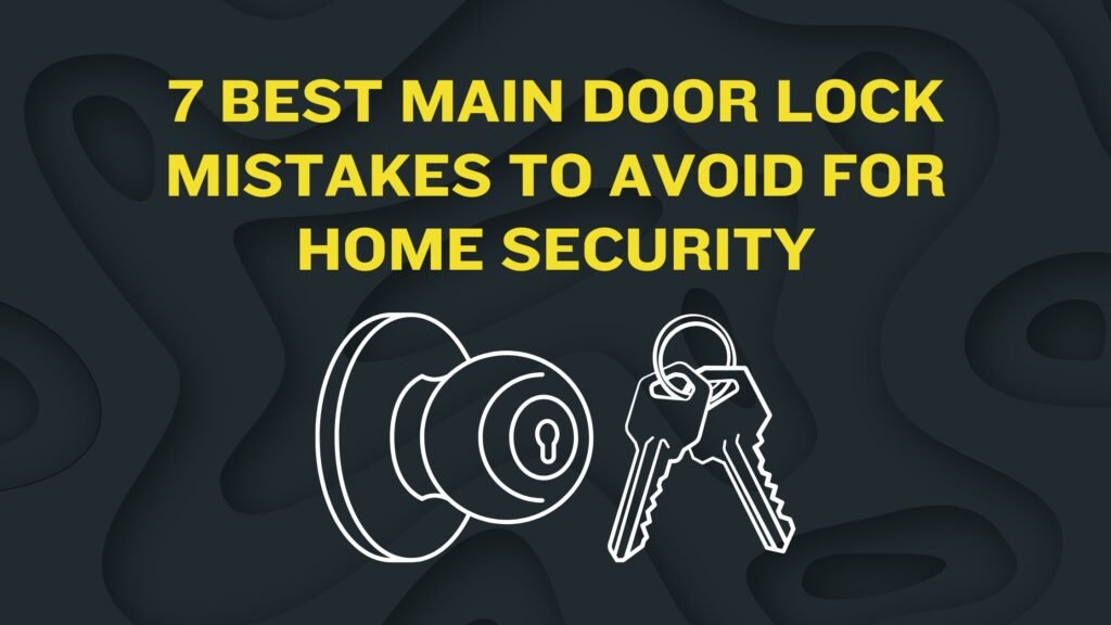 7 Best Main Door Lock Mistakes to Avoid for Home Security